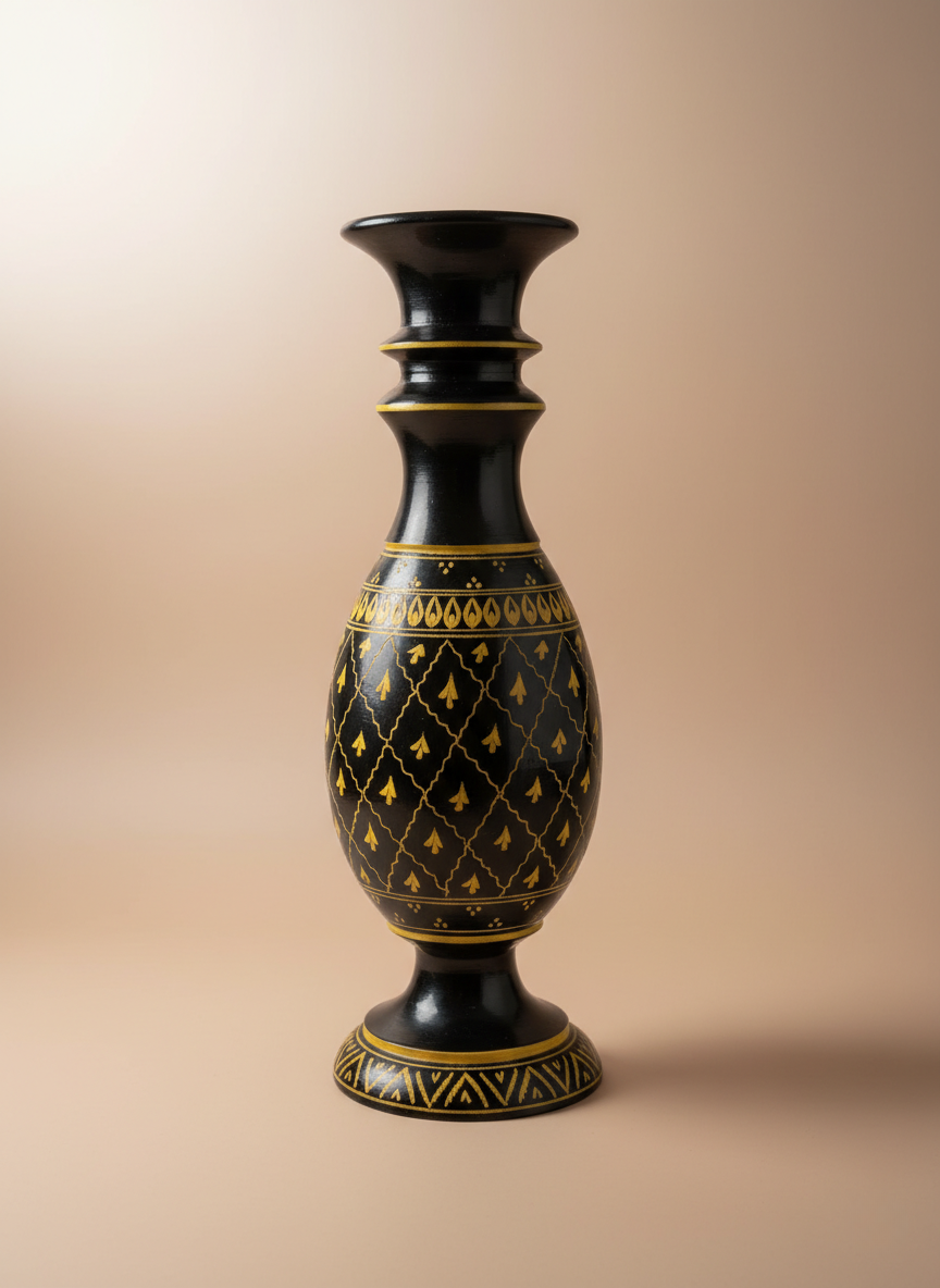 Zard Wooden Vase – Set of 2